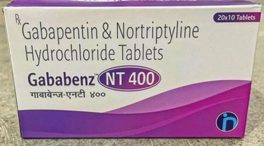 Gabapentin 400 Mg Nortriptyline 10mg Tablets