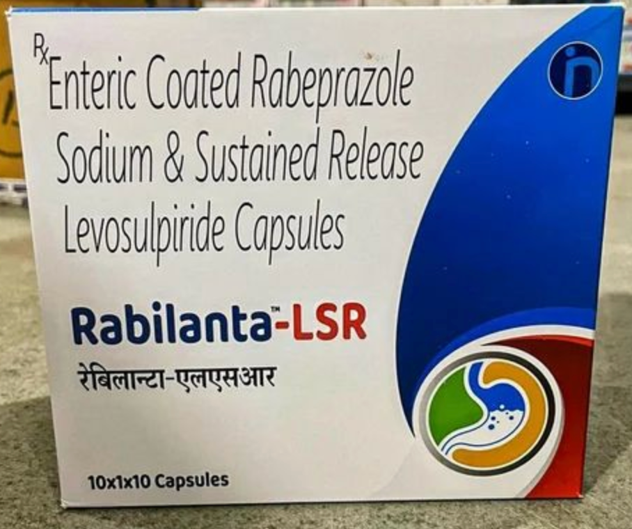 Rabeprazole Sodium 20 mg + Levosulride75 mg