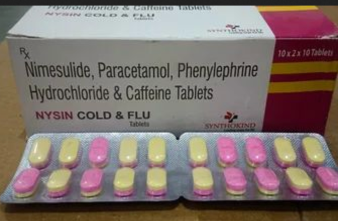NYSIN COLD & FLU TABLETS Composition :- Each uncoated tablet contains:Bilastine 100mg · Product-image. Nysin Cold & Flu (Blister). Company :- SYNTHOKIND.